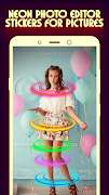 Neon Photo Editor Stickers for Pictures ภาพหน้าจอ 7