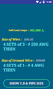 NEC Conductor Size Calc FULL plakat