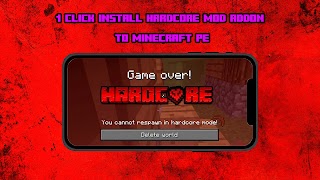 Hardcore Mod Addon Minecraft 截圖 1