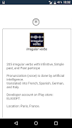 Irregular verbs скриншот 6