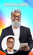 برنامهنما Man Face Editor & Hair Changer عکس از صفحه