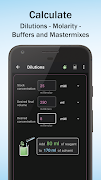 Lab.Hacks Dilution Calculator تصوير الشاشة 3