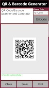 برنامه‌نما QR & Barcode Scanner/Generator عکس از صفحه