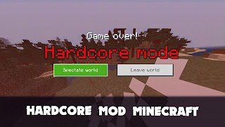 Hardcore Mod for Minecraft PE スクリーンショット 1
