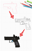 How to draw weapons step by st-poster