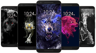 برنامه‌نما Black Wolf Wallpaper HD عکس از صفحه