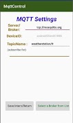 MQTT Control  Client скриншот 2