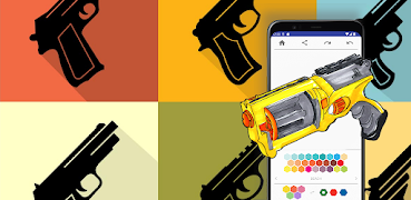 Gun Coloring Books 海報