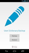 User Dictionary Backup 포스터