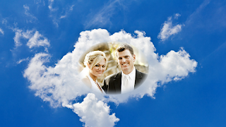 กรอบรูปก้อนเมฆ ท้องฟ้า แต่งรูป โปสเตอร์