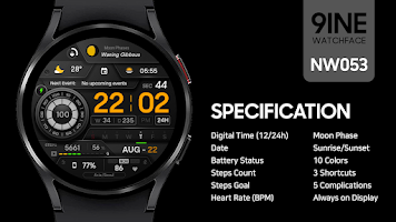 NW020: Digital watch face 海报