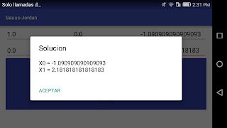 2 Schermata Gauss Jordan