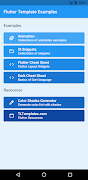 Flutter Template Examples تصوير الشاشة 1