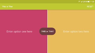 This or That ポスター