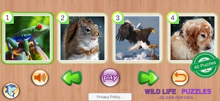 Wild Life Puzzles Toddler poster