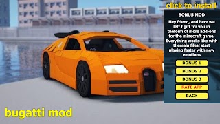 Bugatti Mod For MCPE ภาพหน้าจอ 3