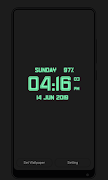 Digital Clock Wallpaper Ekran Görüntüsü 6