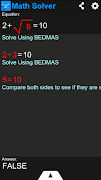 برنامه‌نما Math Solver عکس از صفحه
