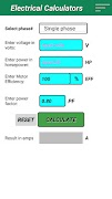 Electrical Calculators screenshot 1