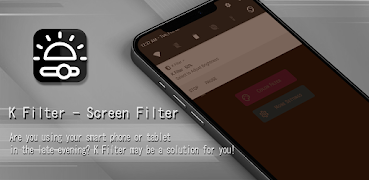 7 Schermata K Filter-Screen Filter, Dimmer