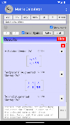برنامه‌نما Matrix Calculator عکس از صفحه