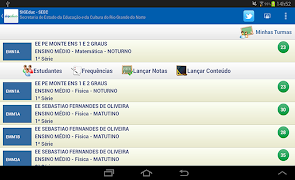 SIGEduc Mobile Professor Screenshot 2