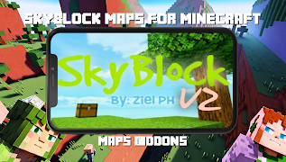 برنامه‌نما Skyblock maps for Minecraft عکس از صفحه