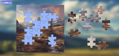 Mountain Landscape Puzzle poster