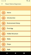 Learn React Native Tutorials Screenshot 3