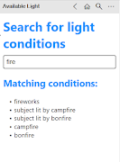 برنامه‌نما Available Light عکس از صفحه