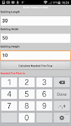 برنامه‌نما Needed fire Flow Calculator عکس از صفحه
