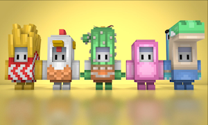 Minecraft PE 용 Fall Guys Mod 포스터