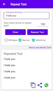 Text Repeater - Repeat Text screenshot 1