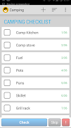 Camping Checklist syot layar 2