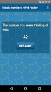برنامه‌نما Magic numbers mind reader عکس از صفحه