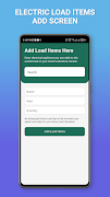 Electric Load Calculator تصوير الشاشة 4