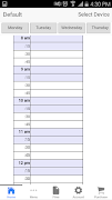 Weekly Schedule Screenshot 1