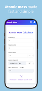 پوستر Atomic Mass Calculator