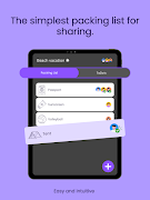 برنامه‌نما Packing List to Share - Packup عکس از صفحه