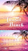 1 Schermata Sunsetbeach Tema Tastiera
