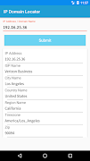 برنامه‌نما IP Domain Locator عکس از صفحه