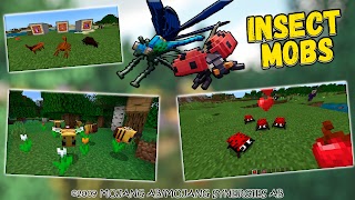Insects Mobs Mod [Addon+Map] 스크린샷 4