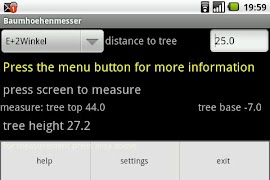 6 Schermata Baumhöhenmesser