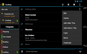 Camping Checklist screenshot 1