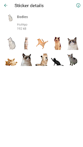 Adesivos de gato WASticker imagem de tela 5