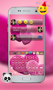 I Love You Keyboard Theme - Pink Heart keyboard スクリーンショット 4
