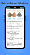 Material Estimate Calculation screenshot 1