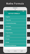 Maths Formulas captura de pantalla 2