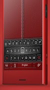 برنامه‌نما Black Red Keyboard Theme عکس از صفحه