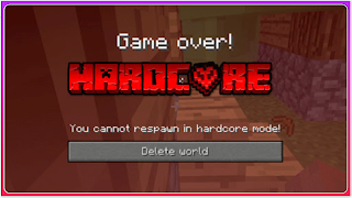 پوستر Hardcore Mode Minecraft PE